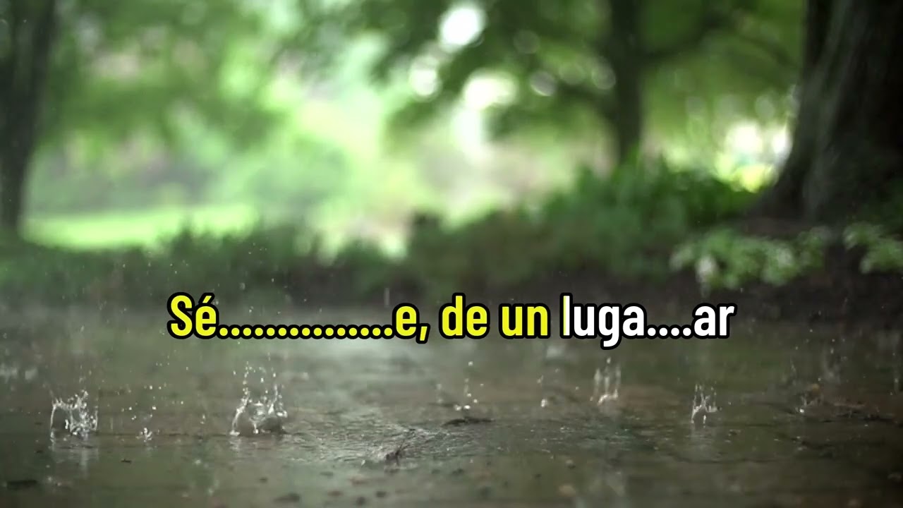 Triana - Sé de un lugar, karaoke