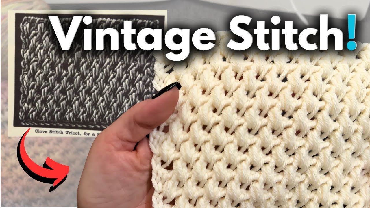 Late Victorian Vintage Crochet Stitch Pattern | How To
