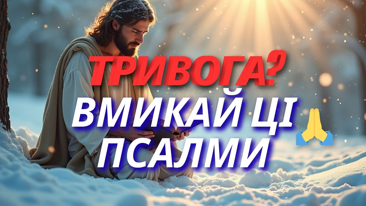 🔴 Ніч. Тривога.  Душа в темряві? ✝️ Псалми, що повертають мир і світло 🙏