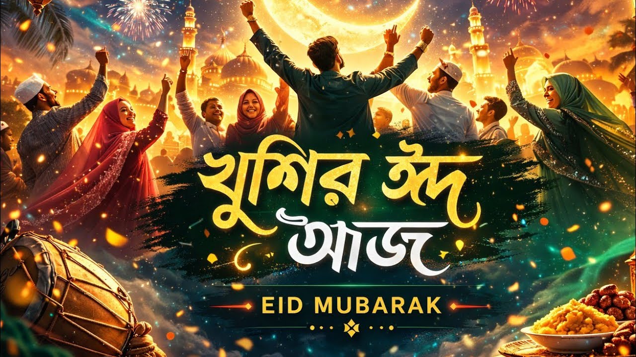 খুশির ঈদ আজ 🌙 | Khushir Eid Aj | New Bangla Eid Song 2026 | Eid Mubarak Dance Anthem