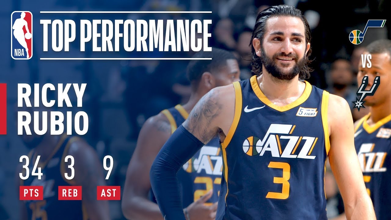 Ricky Rubio Drops 34 Points and 9 Dimes vs. the Spurs | February 3, 2018