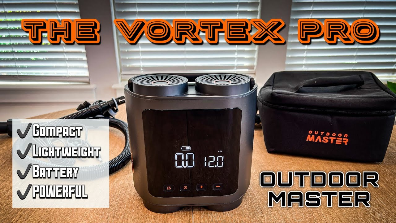 The Vortex Pro by Outdoor Master - Best Compact Inflatable Pump for Travel! #VortexPro