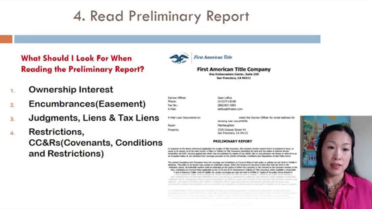 Habit #4 -Reading Preliminary Report (7Habits of Highly Effective San Francisco Home Buyers)