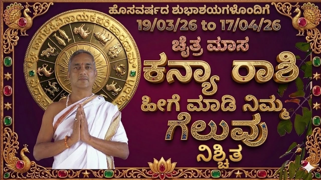 #ಕನ್ಯಾ_ರಾಶಿ ಚೈತ್ರ ಮಾಸ # Kanya rashi march, april 2026 chaitra maasa 