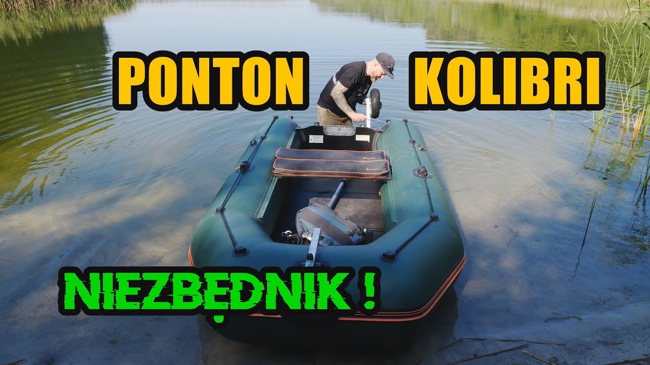 PONTON KOLIBRI 330 PP - moje wnioski po 1 roku  użytkowania. Koła slipowe i prowadnica + RYBY!! :)