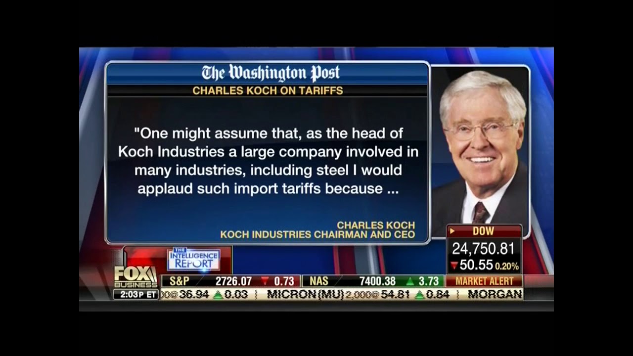 Washington Post Op-Ed by Charles Koch Featured on Fox Business Network