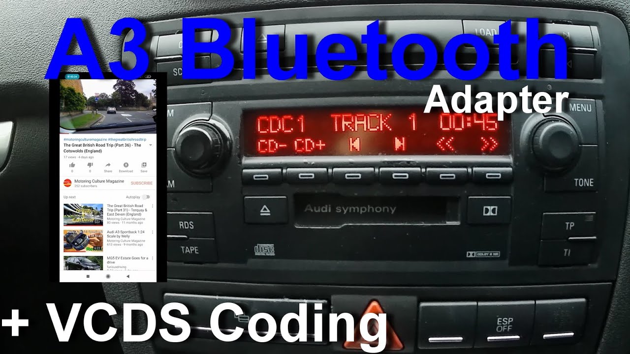 Audi A3 8P Bluetooth Adapter + VCDS Coding