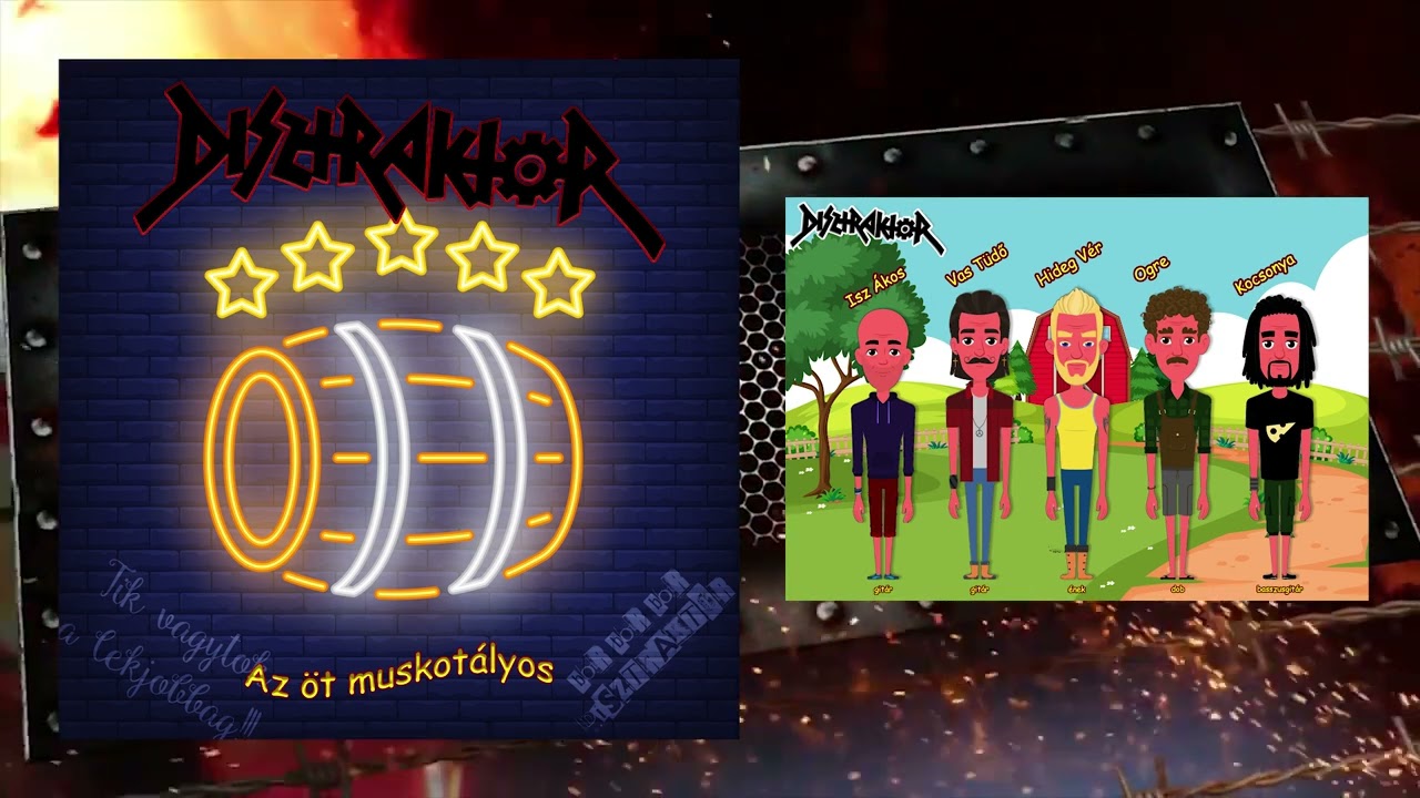 DISZTRAKTOR - Met&aacute;&aacute;&aacute;l (sz&ouml;veges vide&oacute;)