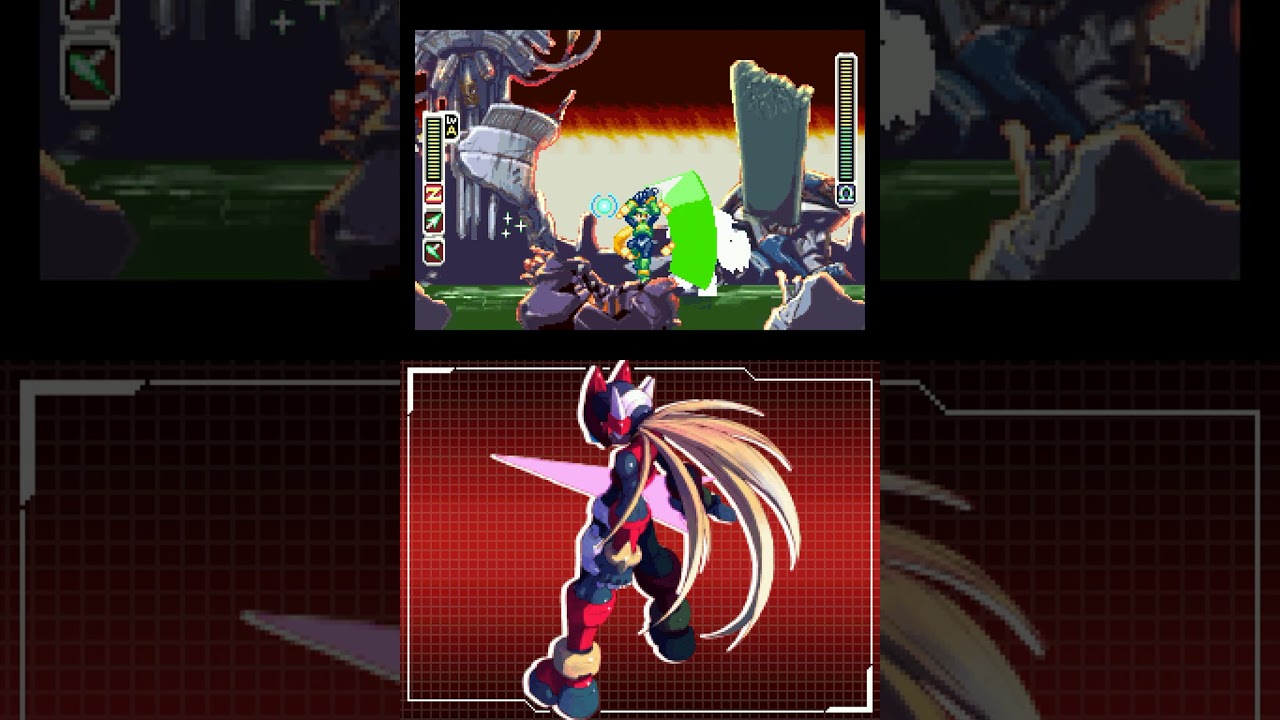 Megaman Zero 3 - Vs. Omega Zero (No Damage - Quick Kill + Disrespectful Pogo)