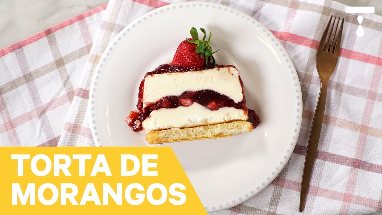TORTA GELADA DE MORANGOS | Melhores Receitas Tastemade