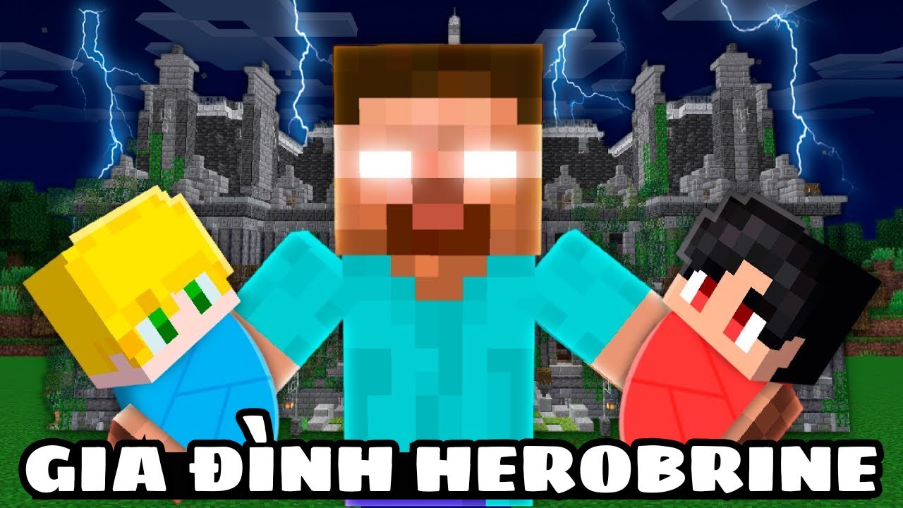 Tôi Được HEROBRINE Nhận Nuôi Và Tiến Hóa Từ Em Bé Thành HEROBRINE Bất Tử Trong Minecraft!