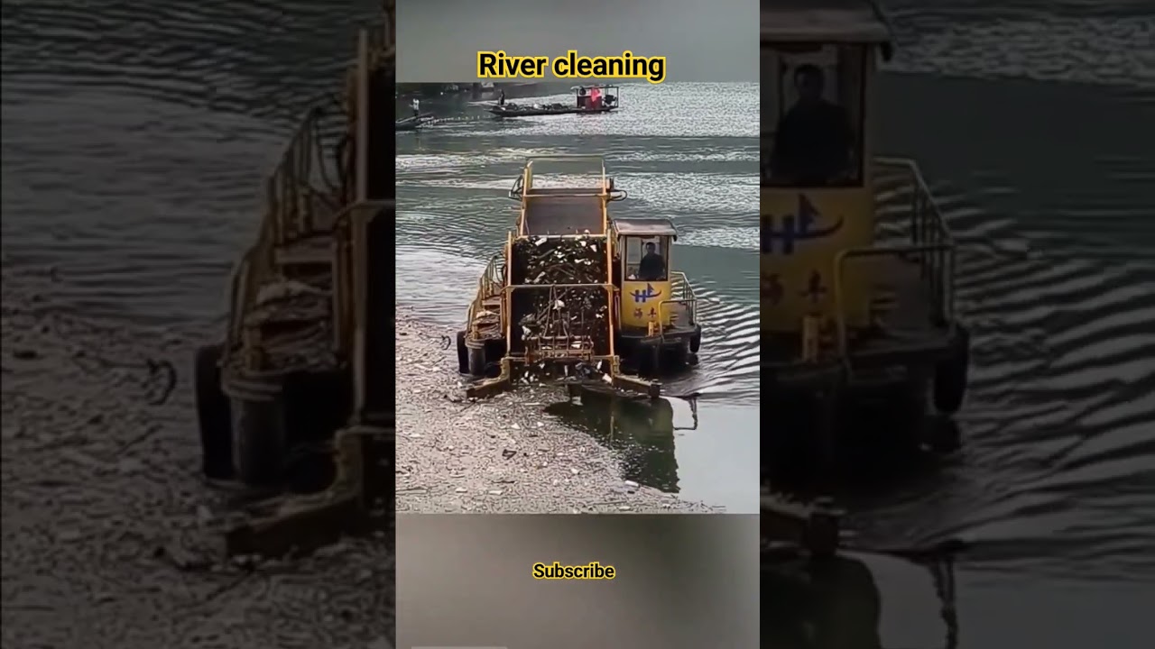 River Cleaning Machine #rivercleanup