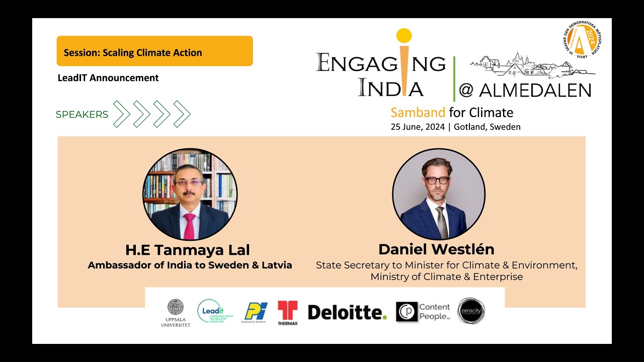 Leadership Ground for Industry Transition Announcement | Engaging India at Almedalen 2024