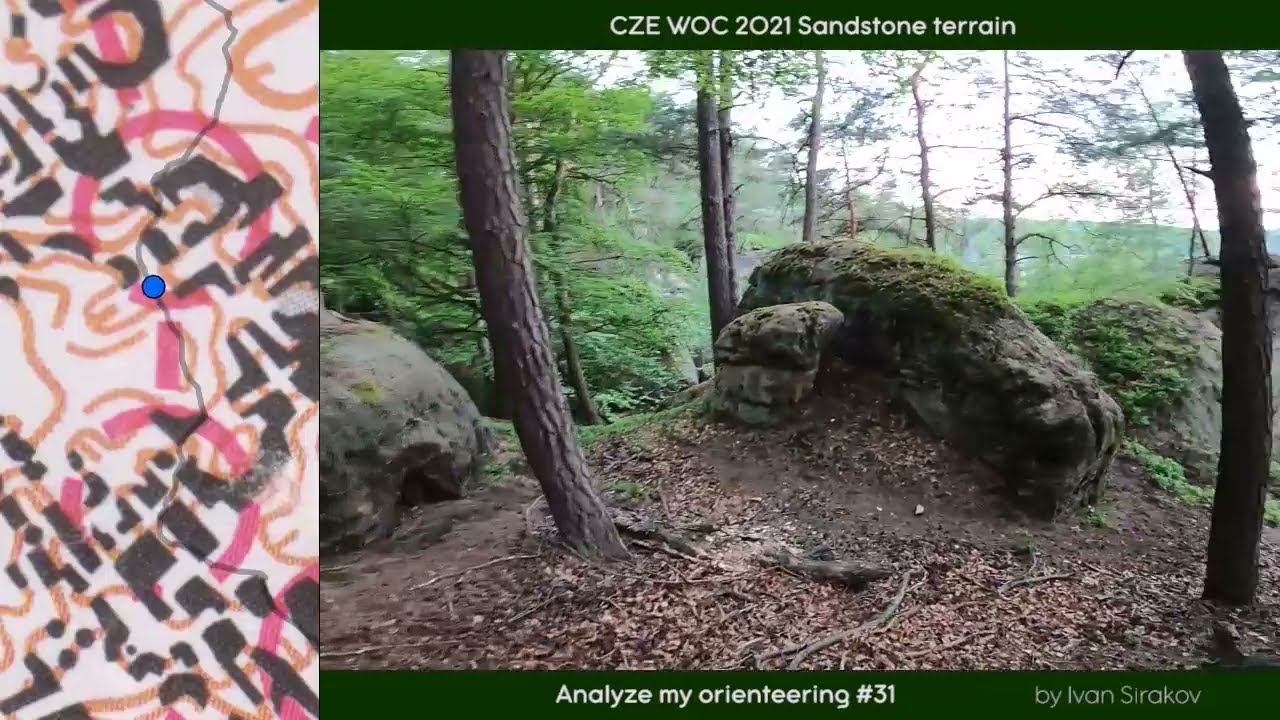 Analyze my orienteering #31 (HD) [WOC 2021 CZE Sandstone terrain training - 2021-06-07]