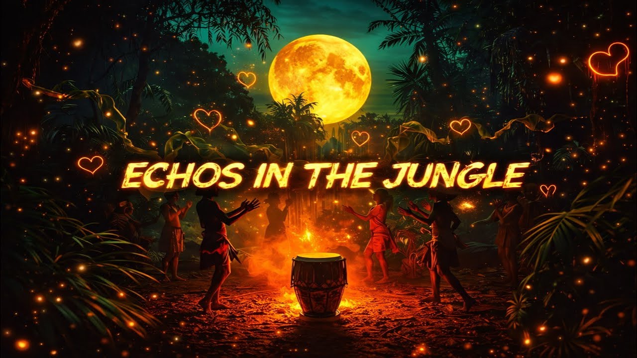 Echoes in the Jungle – Tribal Psychedelic Lyric Video | World Groove Music