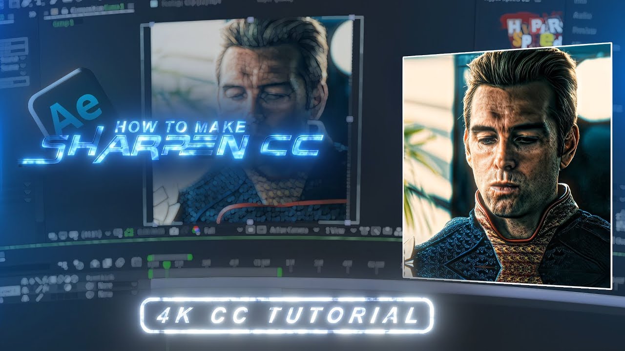 Making a Sharpen CC | After effects 4k CC tutorial - after effects 