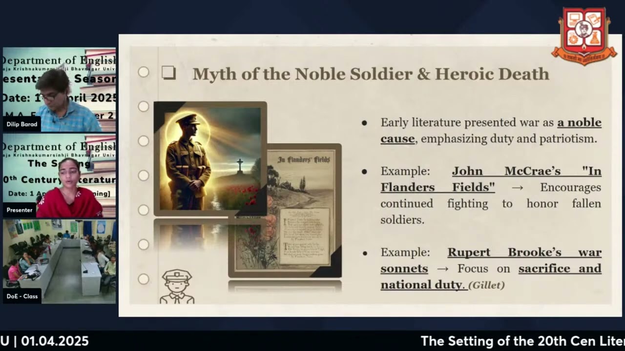 The Role OF Myth and Memory in WW I