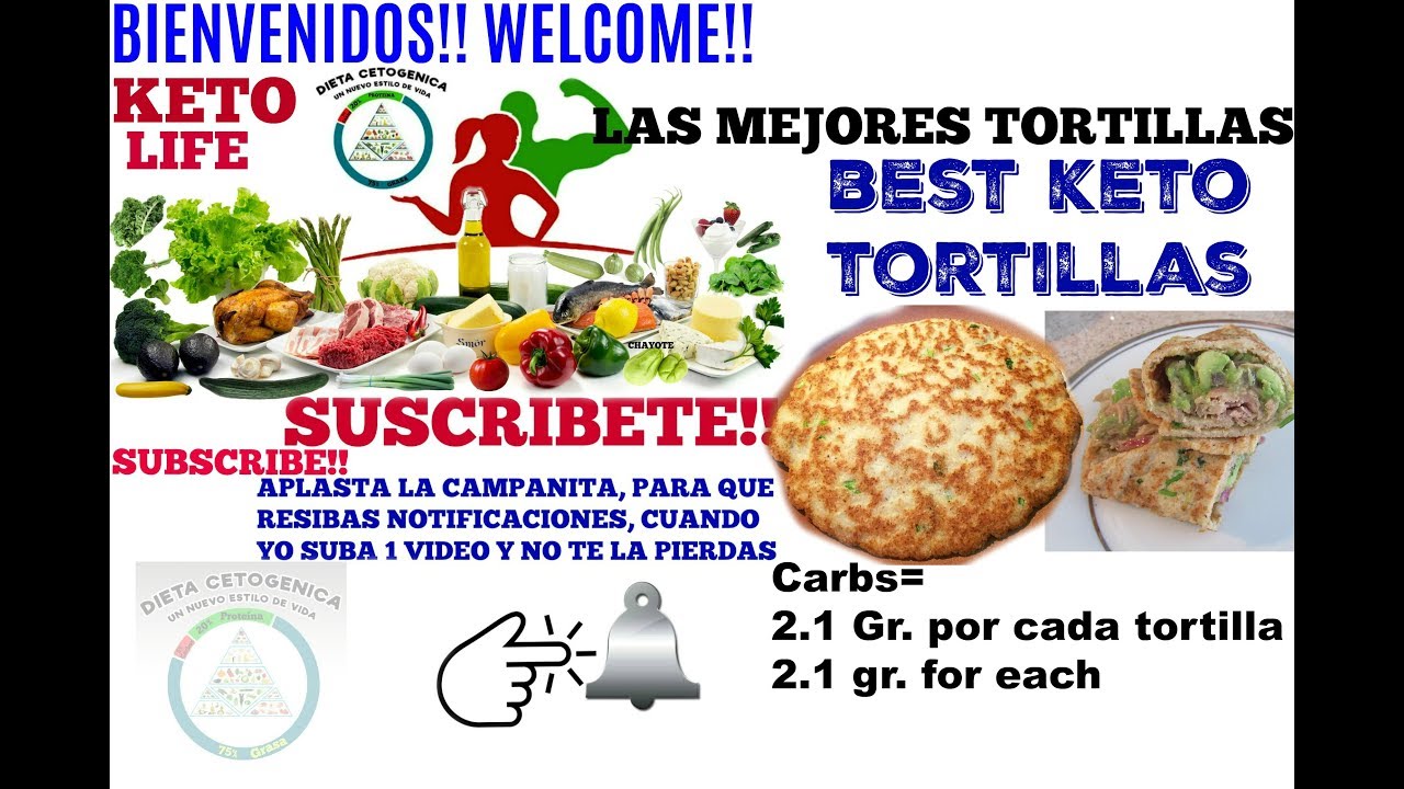 LAS MEJORES TORTILLAS CETOGENICAS, BEST KETO TORTILLAS