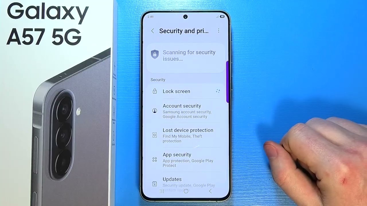 Samsung Galaxy A57 5G: Jak włączyć/wyłączyć automatyczną blokadę