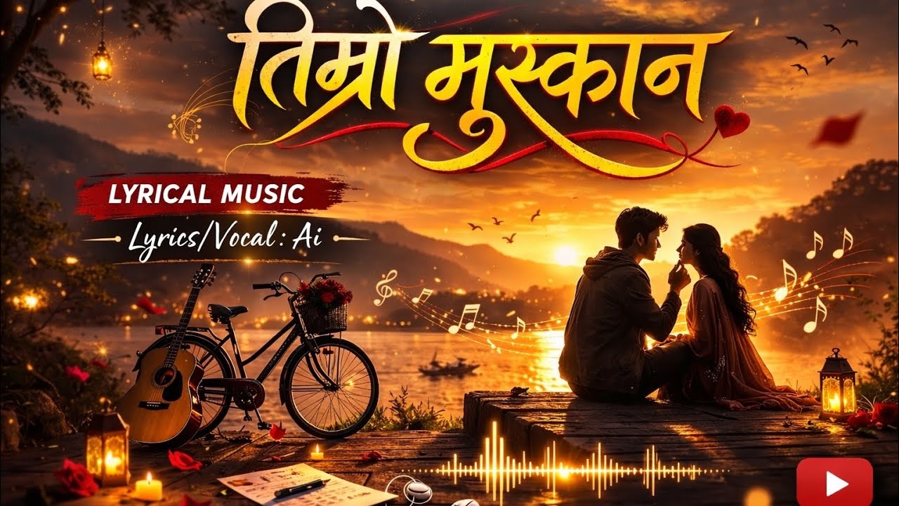 Trending Song-Timro Muskan🖤New Nepali Love Song 2026||Lyrical Music Video||Ai Vocal song🖤
