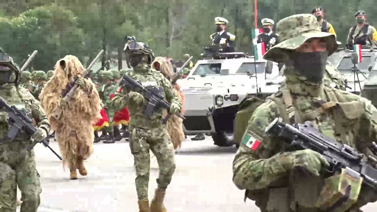 Armada de México, Revista General a los Agrupamientos Desfile Militar 2021