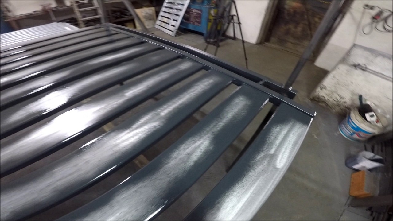 Malowanie ogrodzenia odc.2. Stojak do malowania i przewracanie mokrego przęsła