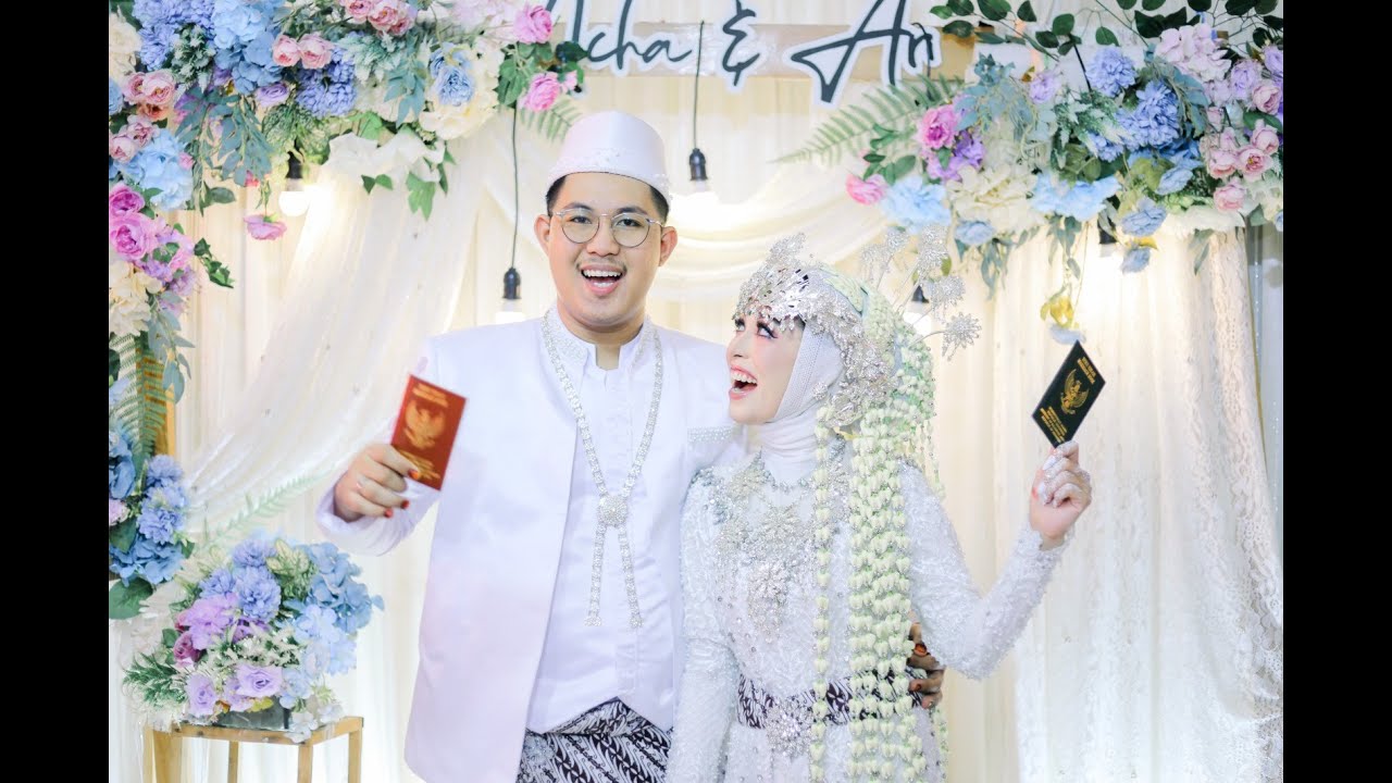 Akad nikah di Desa Pedamaran, Ogan Komering Ilir, Sumatera Selatan.
