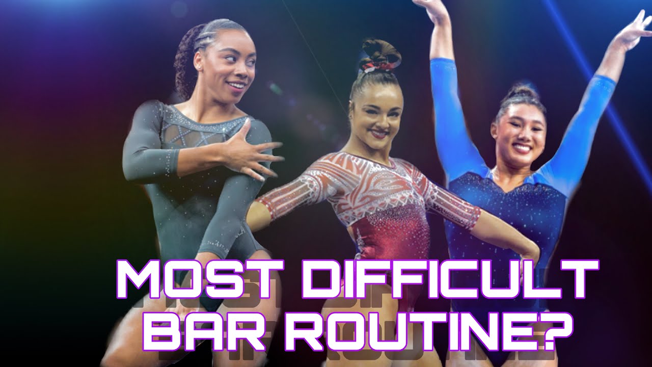 Who has the Most Difficult Bar Routine in NCAA?