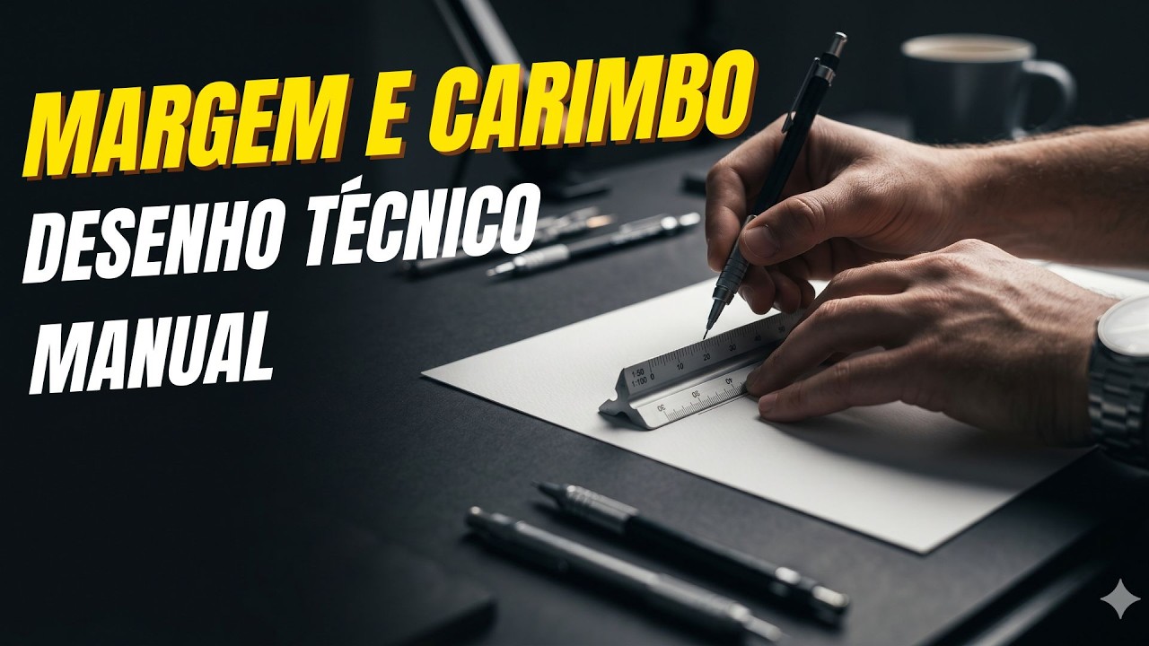 Margem e Carimbo no Desenho Técnico Manual