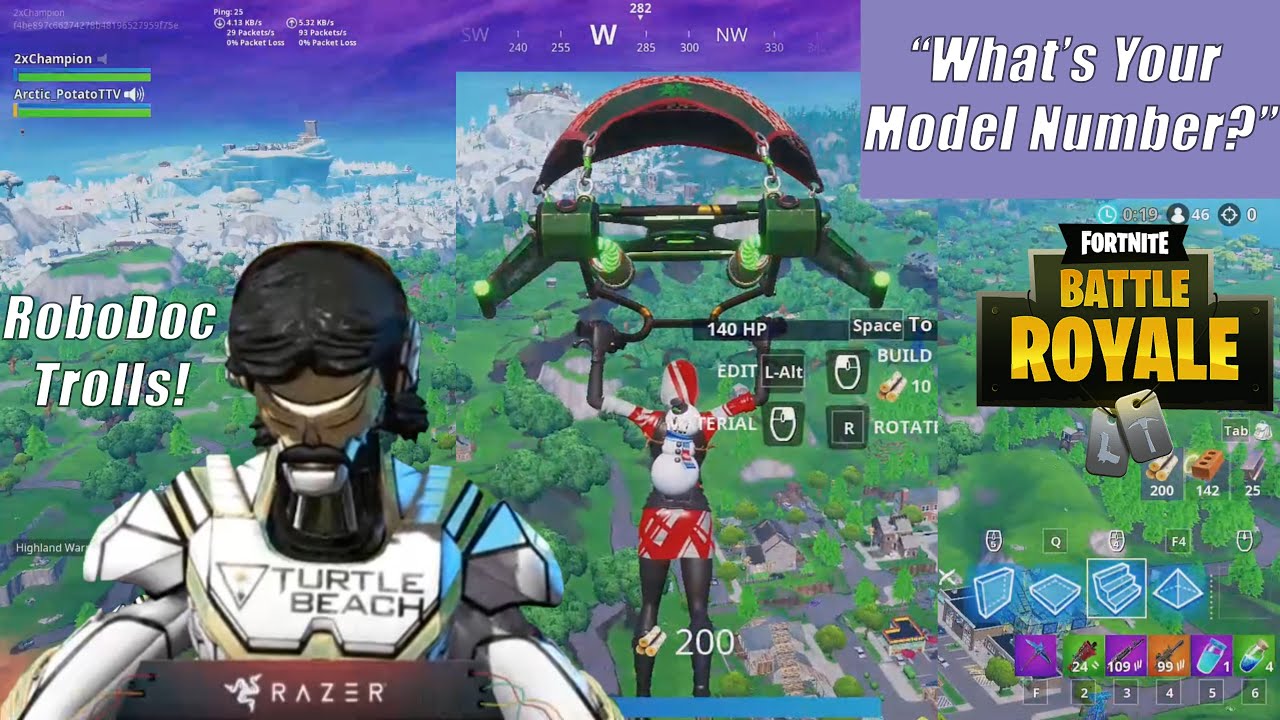 RoboDoc TAKES OVER DrDisrespect & Trolls In Fortnite! (Hilarious)!