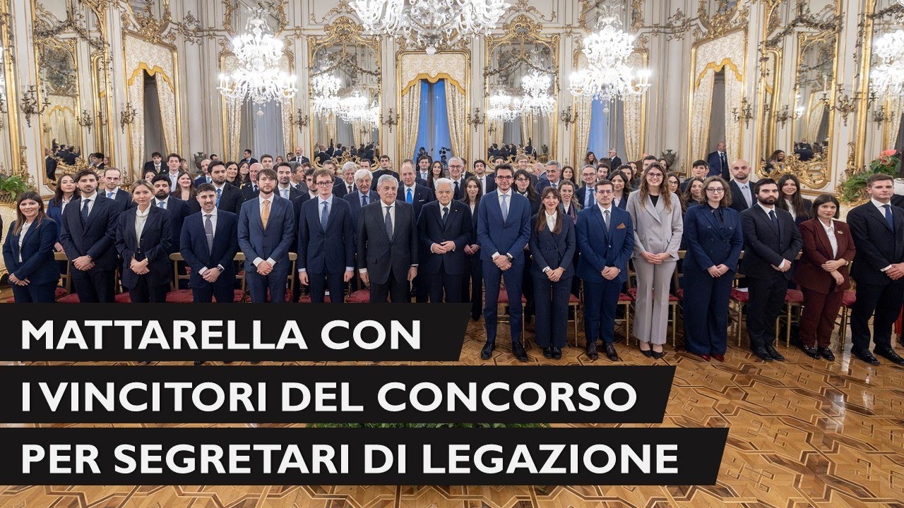 Il Presidente della Repubblica incontra i vincitori del concorso per Segretari di Legazione