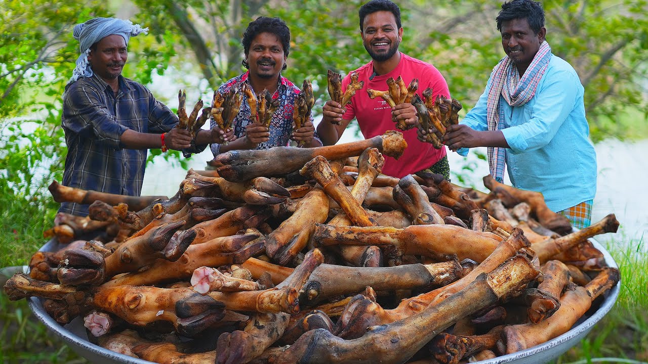 GOAT LEG SOUP Recipe | Mutton Paya Recipe Goat Trotters | Grandpa Kitchen