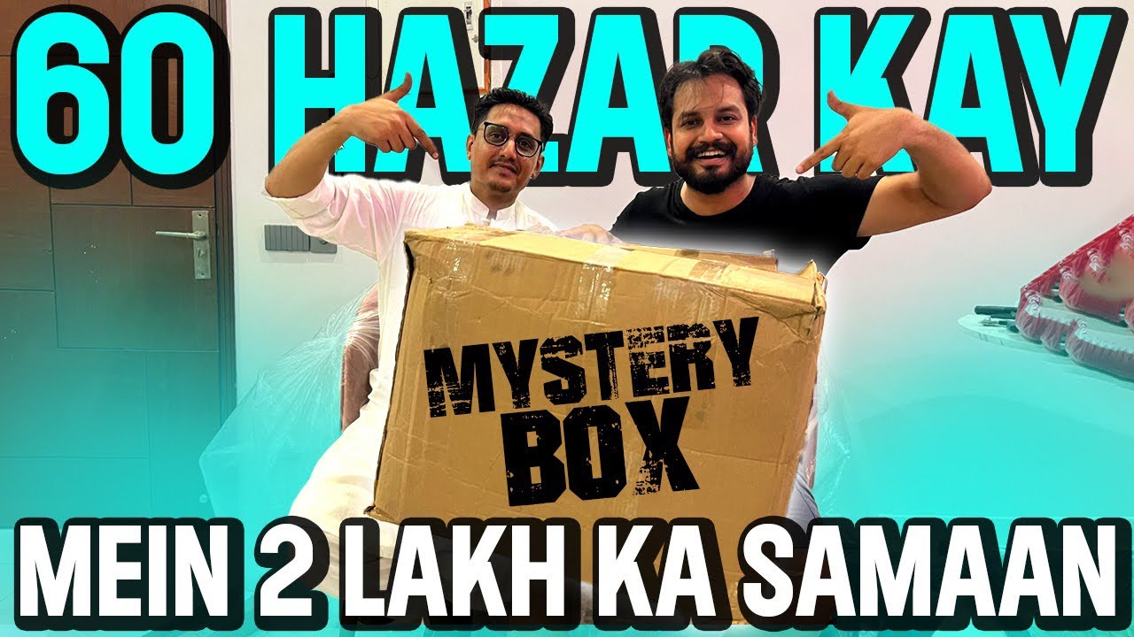 60 hazar k Mystery Box mein 2 lakh ka samaan nikal Aya 😃♥️