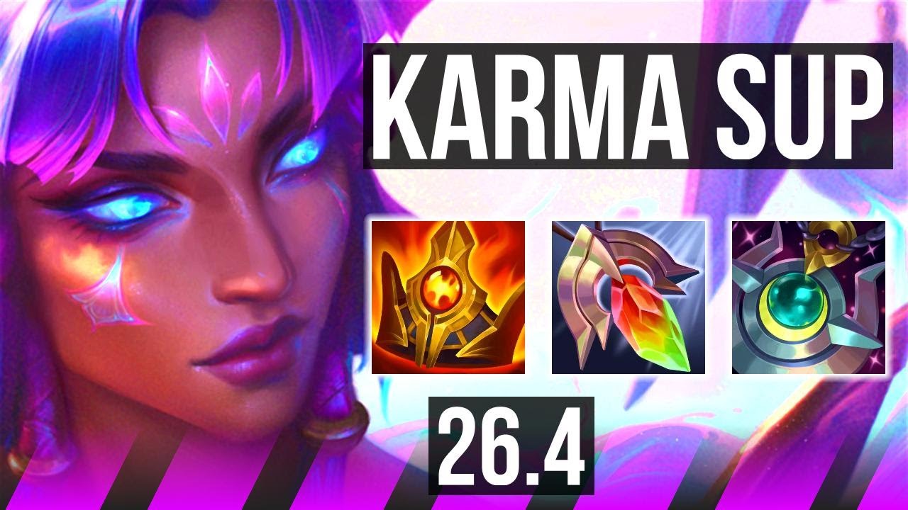 KARMA & Varus vs BLITZCRANK & Yunara (SUP) | 21K damage | EUW Grandmaster | 26.4