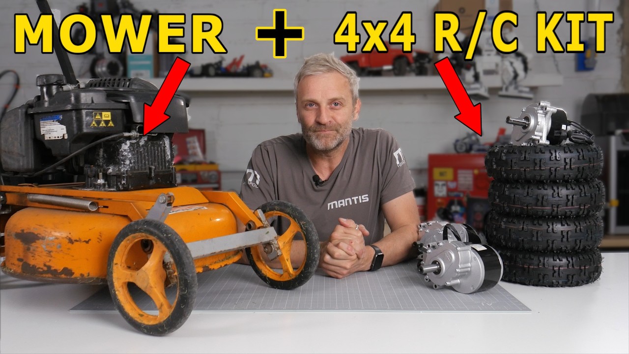 I Built a 4x4 Radio Controlled Mower!