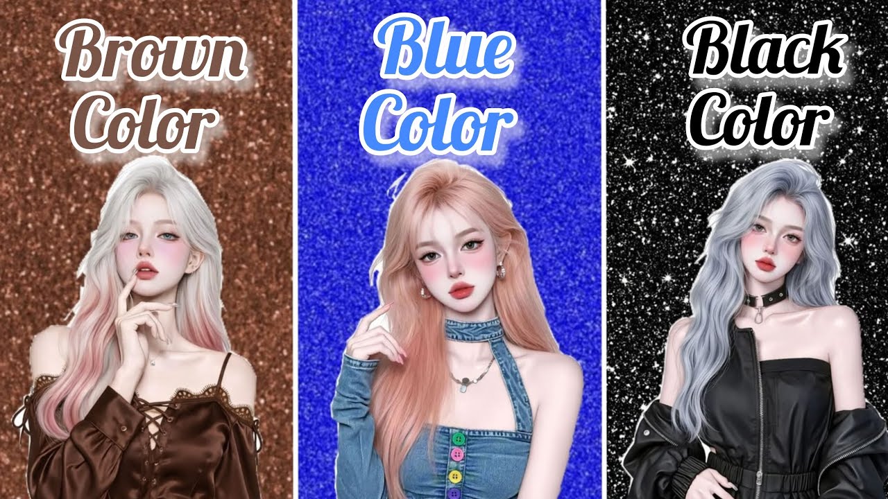 🤎💙🖤 Brown vs Blue vs Black – Ultimate Color Battle Challenge!