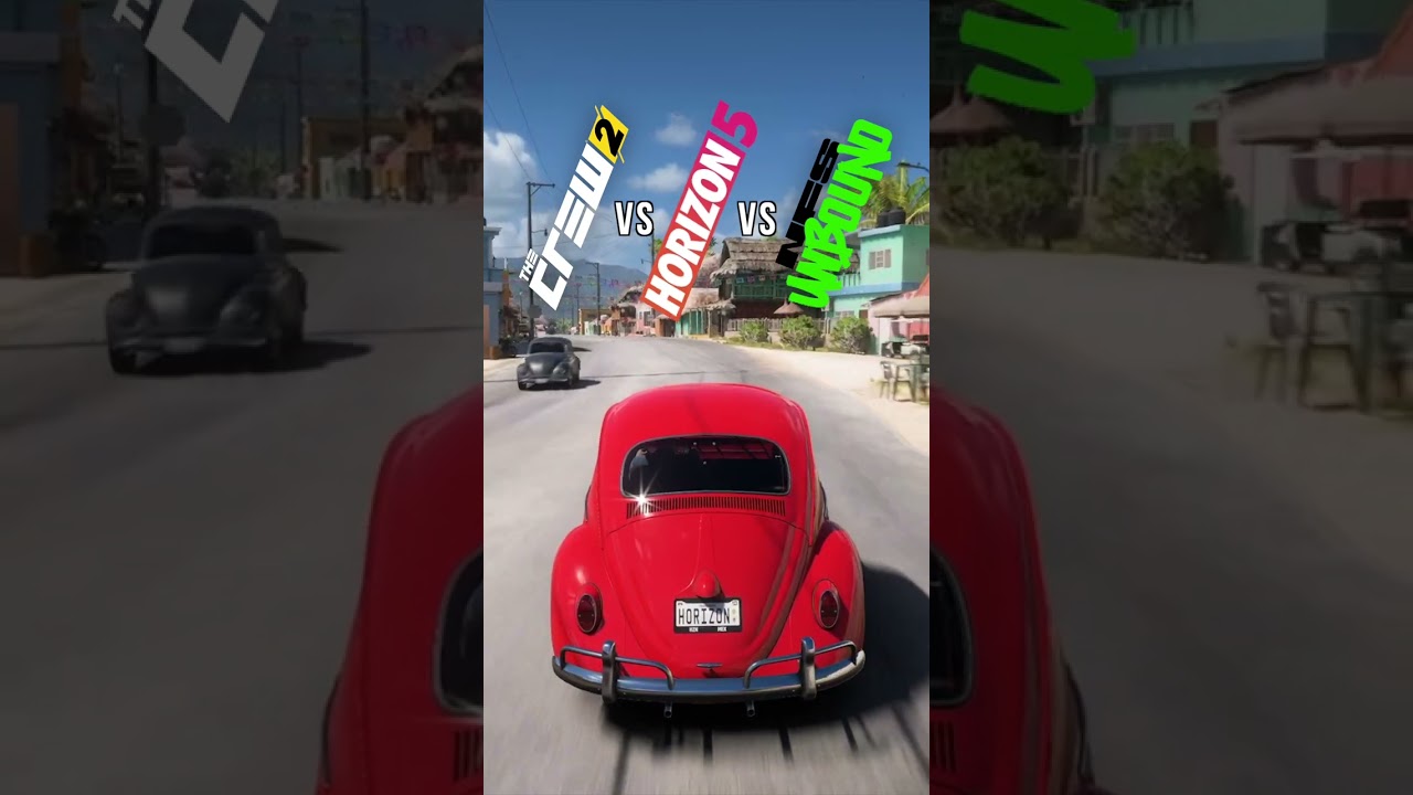 Horizon 5 vs NFS Unbound vs The Crew 2 - Beetle #shorts