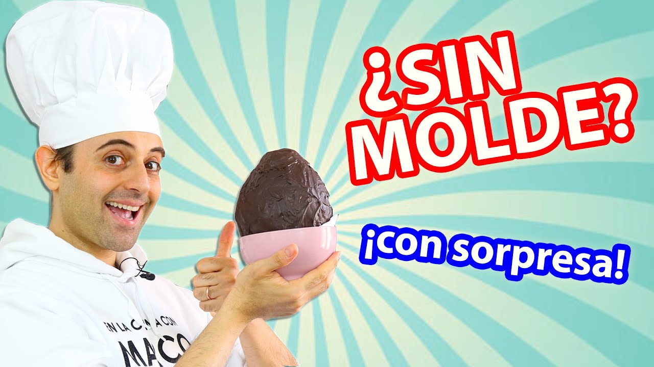 HUEVOS de PASCUA sin molde! [receta fácil explosiva] 100% chocolate sin azúcar