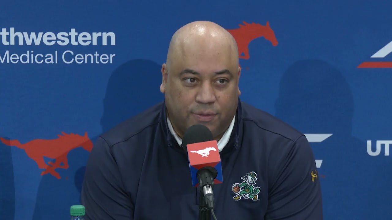 Micah Shrewsberry Press Conference after Notre Dame falls at SMU | College Basketball