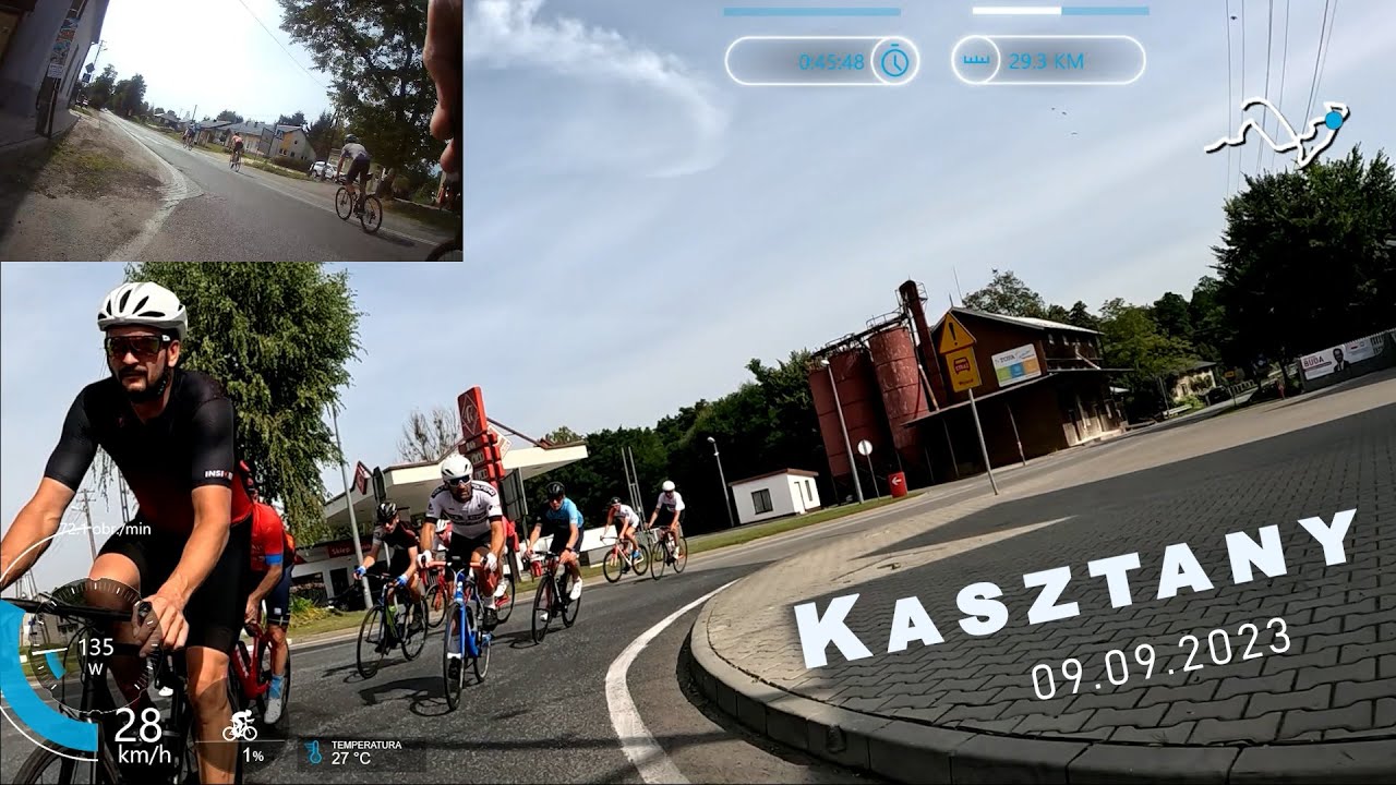 Kasztany 09.09.2023 ( łódzka ustawka , trening kolarski,  Cyklomaniacy )