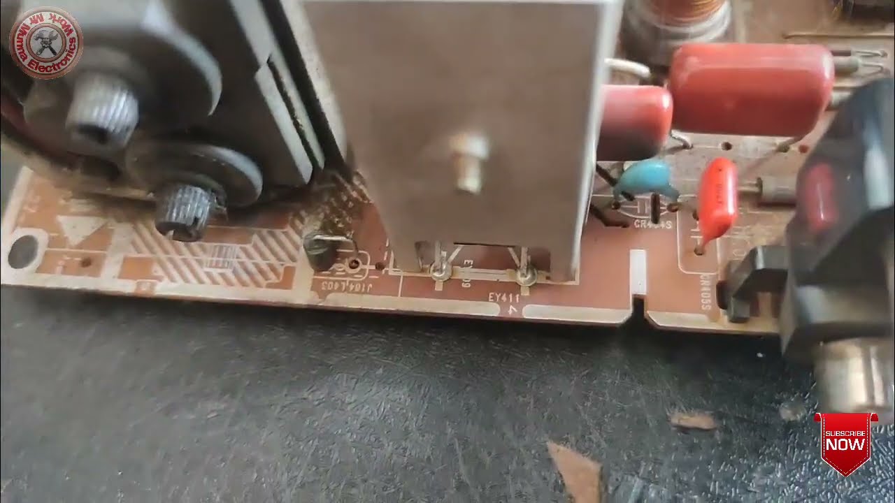 Samsung CRT TV protection mode (on-off) problem repair in Hindi.