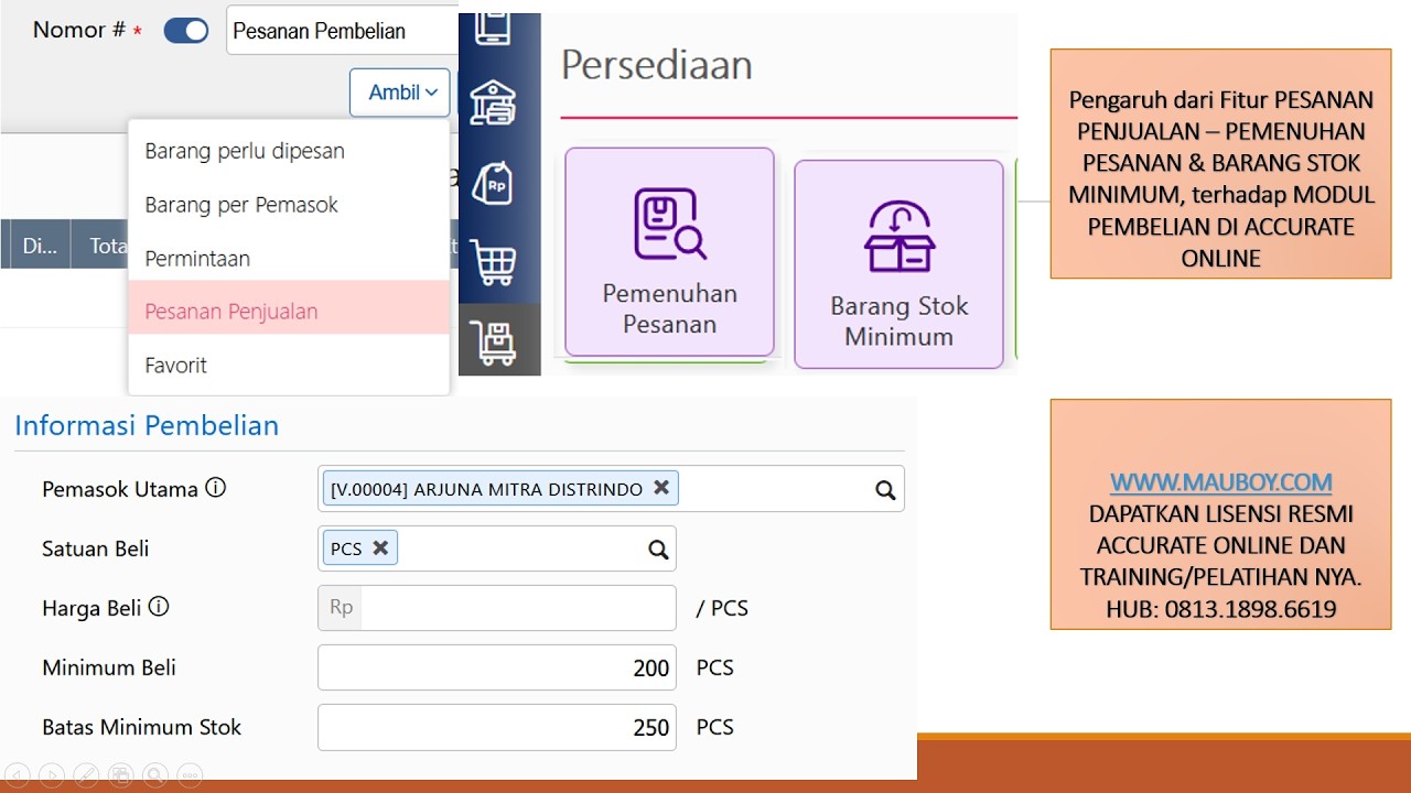 Setup 16 - Pengaruh Sales Order, Min Stok & Pemenuhan Pesanan Terhadap Pembelian AOL Tahun 2026