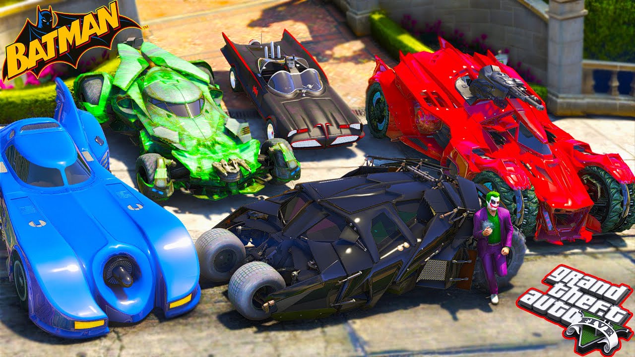 Michael Steal Every Batman Cars in GTA 5! | (GTA V Real Life Cars 