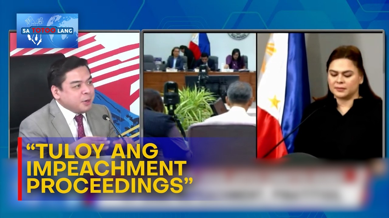 Ridon: Tuloy ang impeachment proceedings vs VP Sara | Sa Totoo Lang