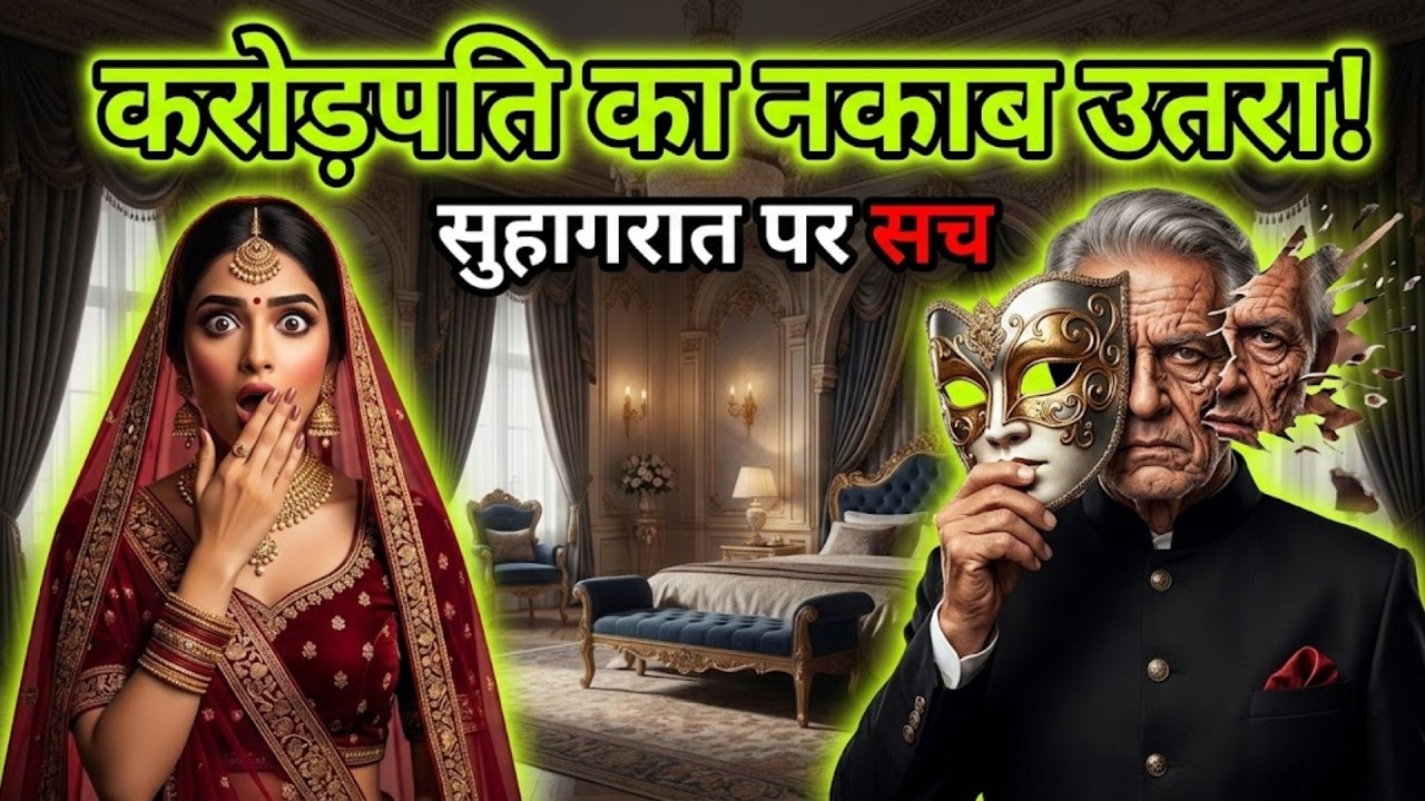 असहाय करोड़पति से शादी का सौदा जब पहली रात उतरा पति के चेहरे से नकाब, एक राज़ ने बदली ज़िंदगी।