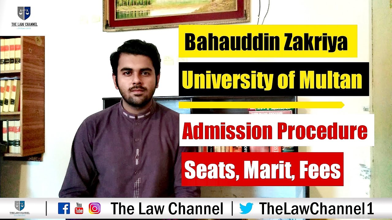 LLB 5 YEARS ADMISSION || Bahauddin Zakriya University Of Multan || Future lawyer || The Law Channel