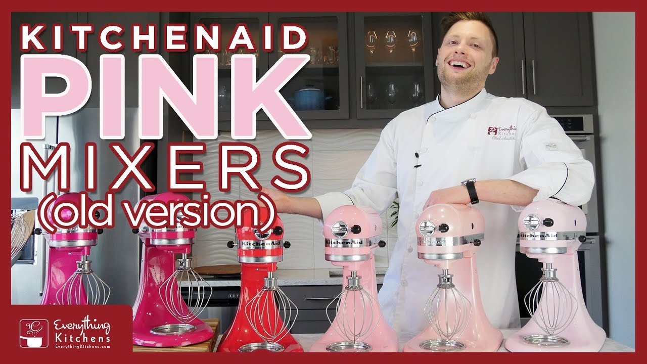 Цвета миксеров KitchenAid — сравнение розовых цветов миксеров — старая версия