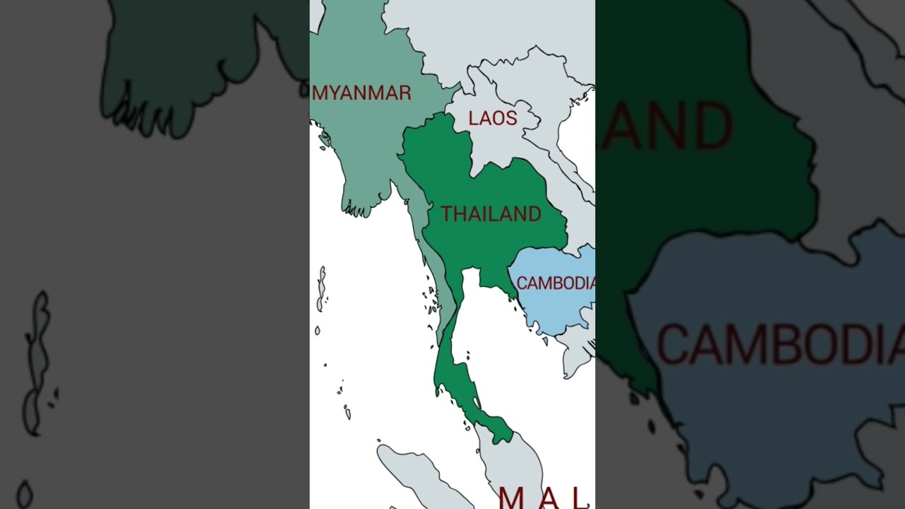 #asia #myanmar #thailand #cambodia #maps #worldmaps #mapsworld #history #geography #trendingshorts