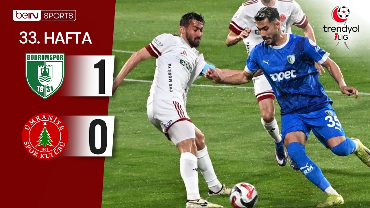 Bodrum FK (1-0) &Uuml;mraniyespor | 33. Hafta Ma&ccedil; &Ouml;ZETİ | Trendyol 1. Lig - 2025/26