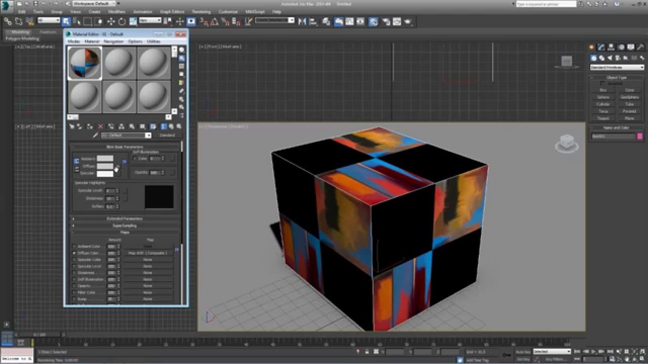3D Max. Урок №27. Типы текстурных карт.